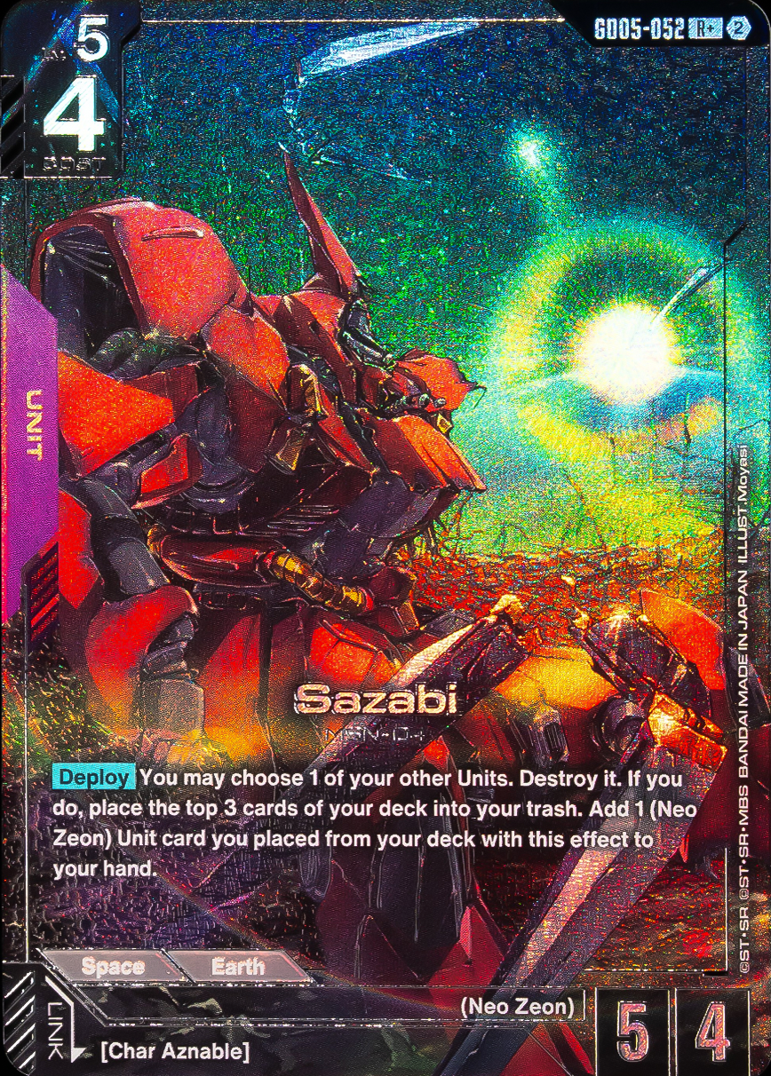 Sazabi GD05-052 [ Inglese / Giapponese ]