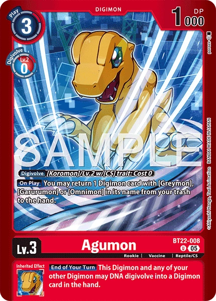 Agumon BT22-008 [ Inglese ]
