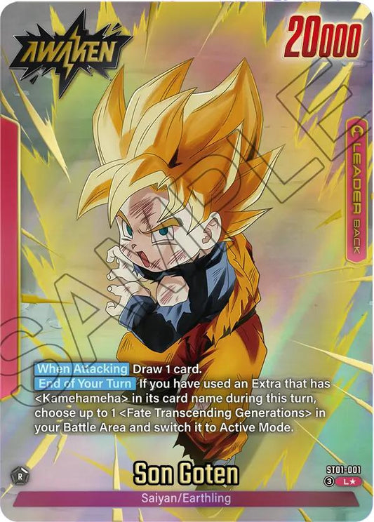 Son Goten ST01-001 [ Inglese / Giapponese ]