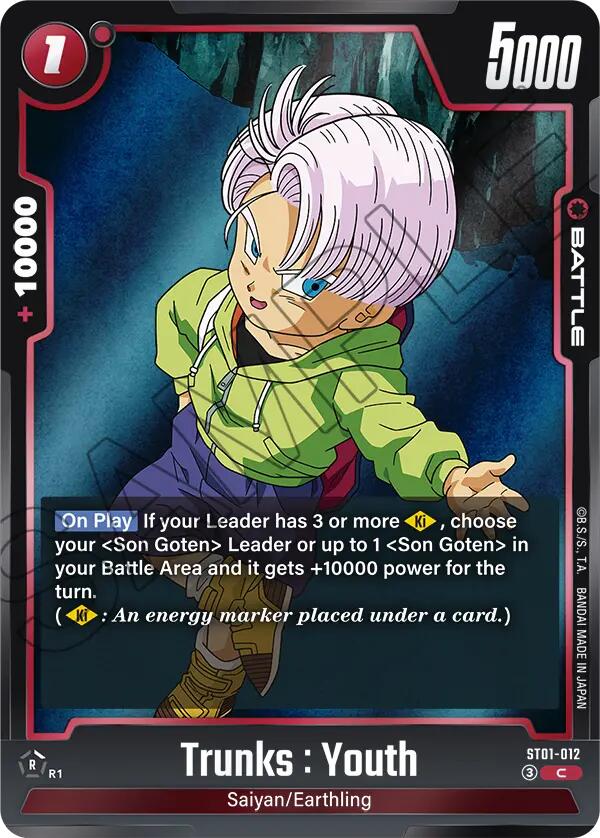 Trunks : Youth ST01-012 [ Inglese / Giapponese ]