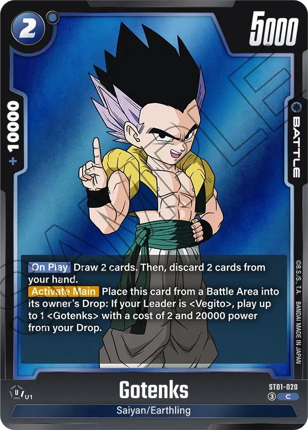 Gotenks ST01-020 [ Inglese / Giapponese ]