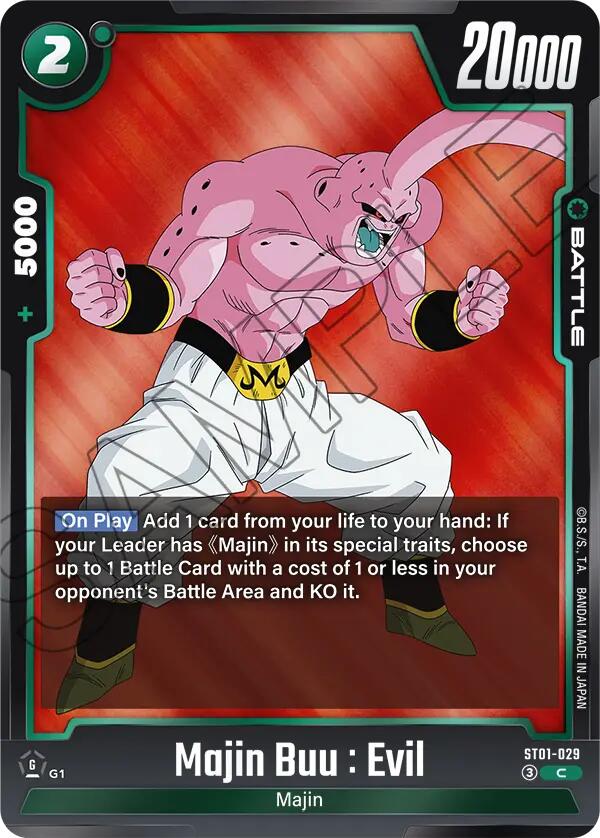 Majin Buu : Evil ST01-029 [ Inglese / Giapponese ]