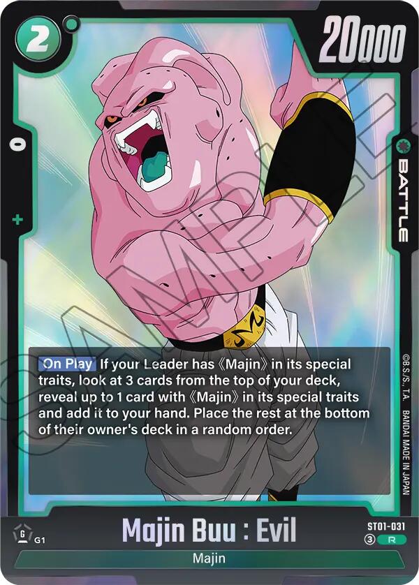 Majin Buu : Evil ST01-031 [ Inglese / Giapponese ]