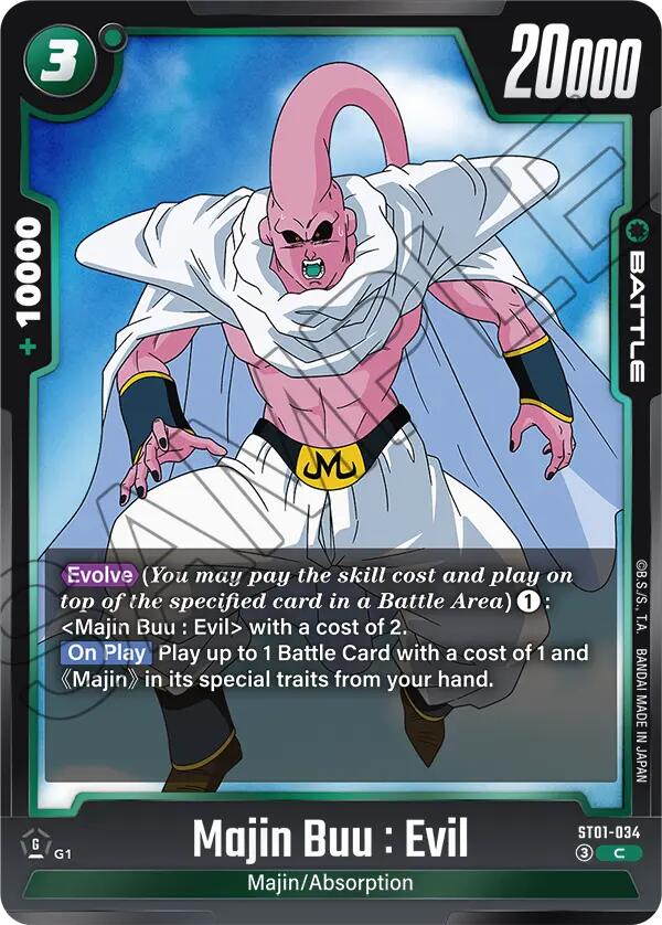 Majin Buu : Evil ST01-034 [ Inglese / Giapponese ]