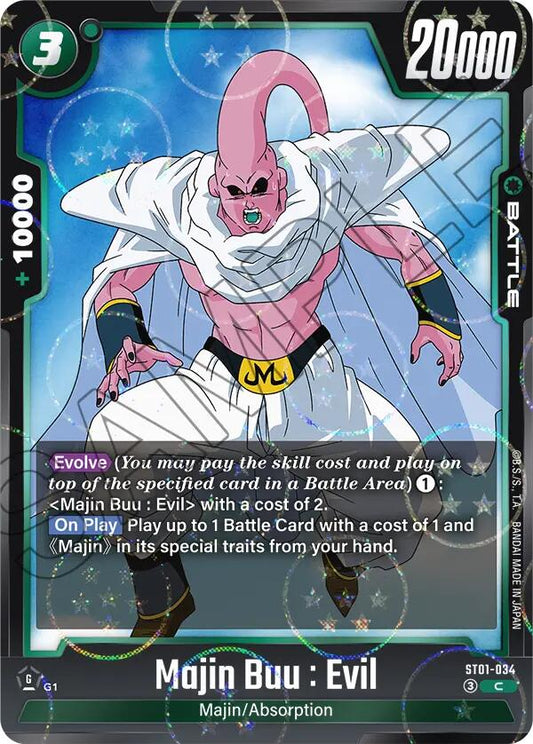 Majin Buu : Evil ST01-034 [ Inglese / Giapponese ]