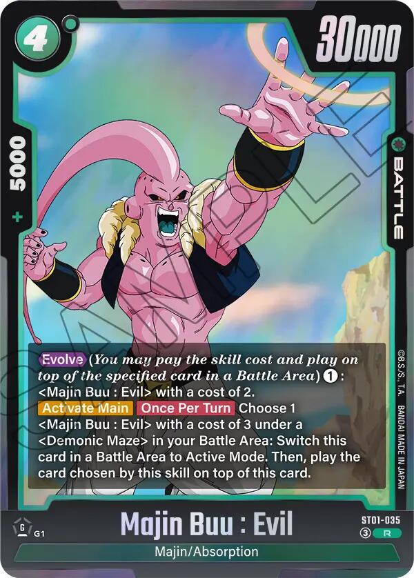 Majin Buu : Evil ST01-035 [ Inglese / Giapponese ]