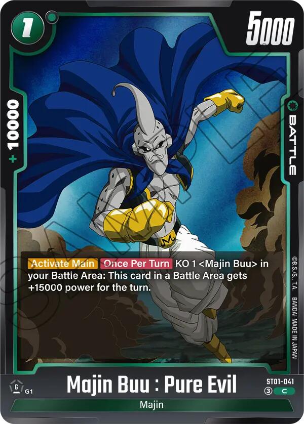 Majin Buu : Pure Evil ST01-041 [ Inglese / Giapponese ]