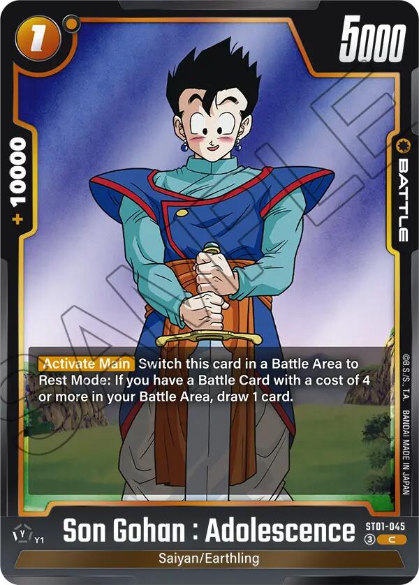 Son Gohan : Adolescence ST01-045 [ Inglese / Giapponese ]