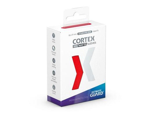 Ultimate Guard Cortex Sleeves Standard Size Matte Red (100) Ultimate Guard