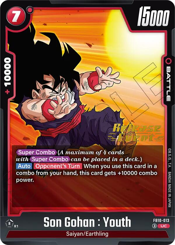 Son Gohan : Youth FB10-013 [ Inglese / Giapponese ]