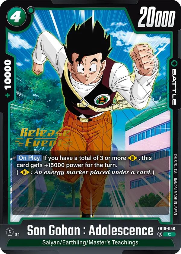 Son Gohan Adolescence FB10-056 [ Inglese / Giapponese ]