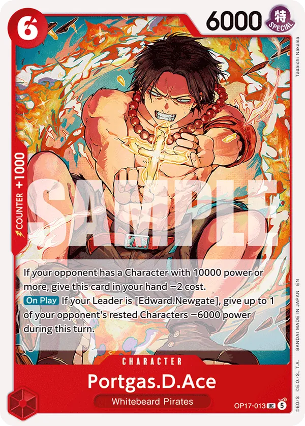 Portgas D Ace OP17-013 [ Inglese / Giapponese ]