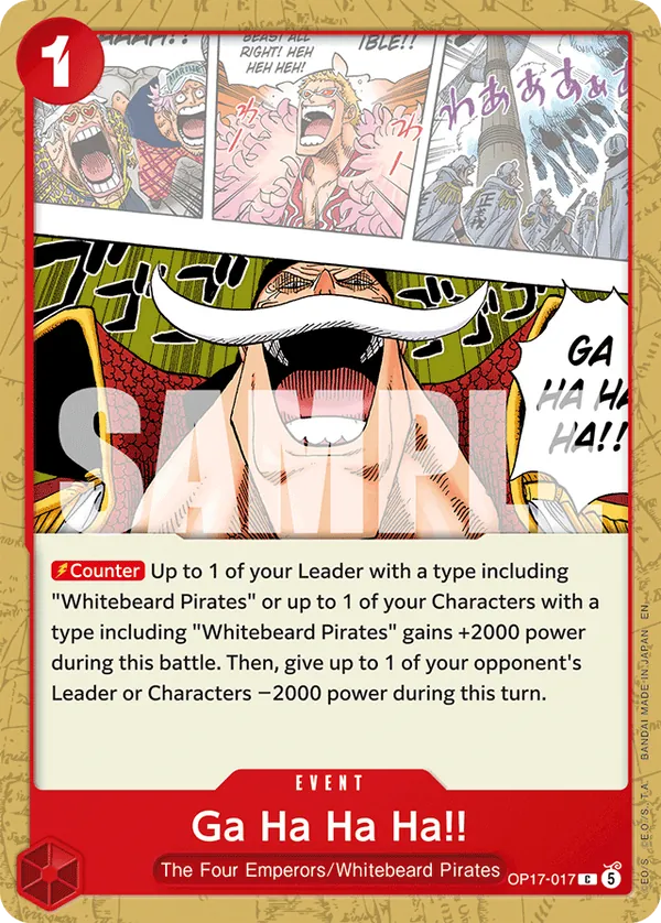 Ga Ha Ha Ha!! OP17-017 [ Inglese / Giapponese ]