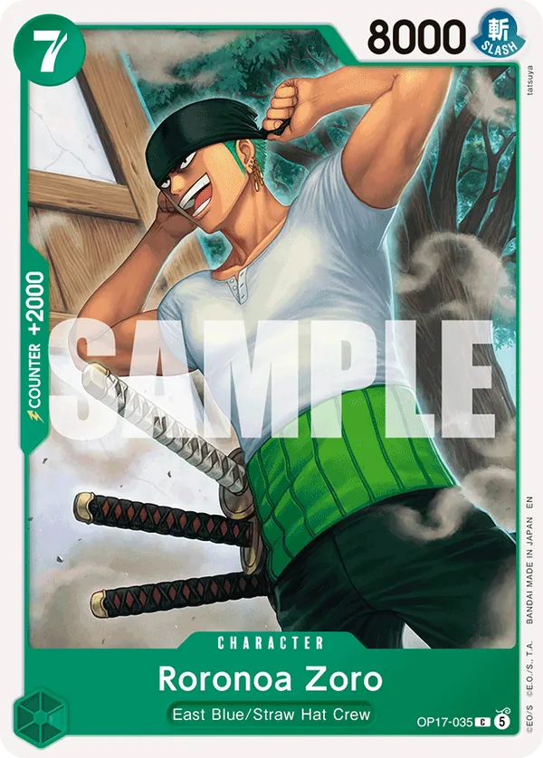Roronoa Zoro OP17-035 [ Inglese / Giapponese ]