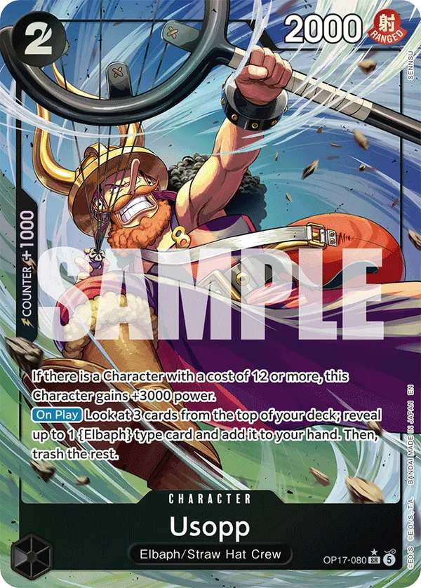 Usopp OP17-080 [ Inglese / Giapponese ]