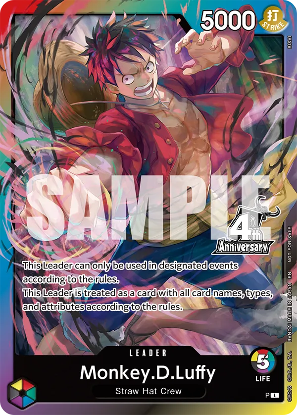 Monkey D Luffy 000 PROMOS-000 [ Inglese / Giapponese ]