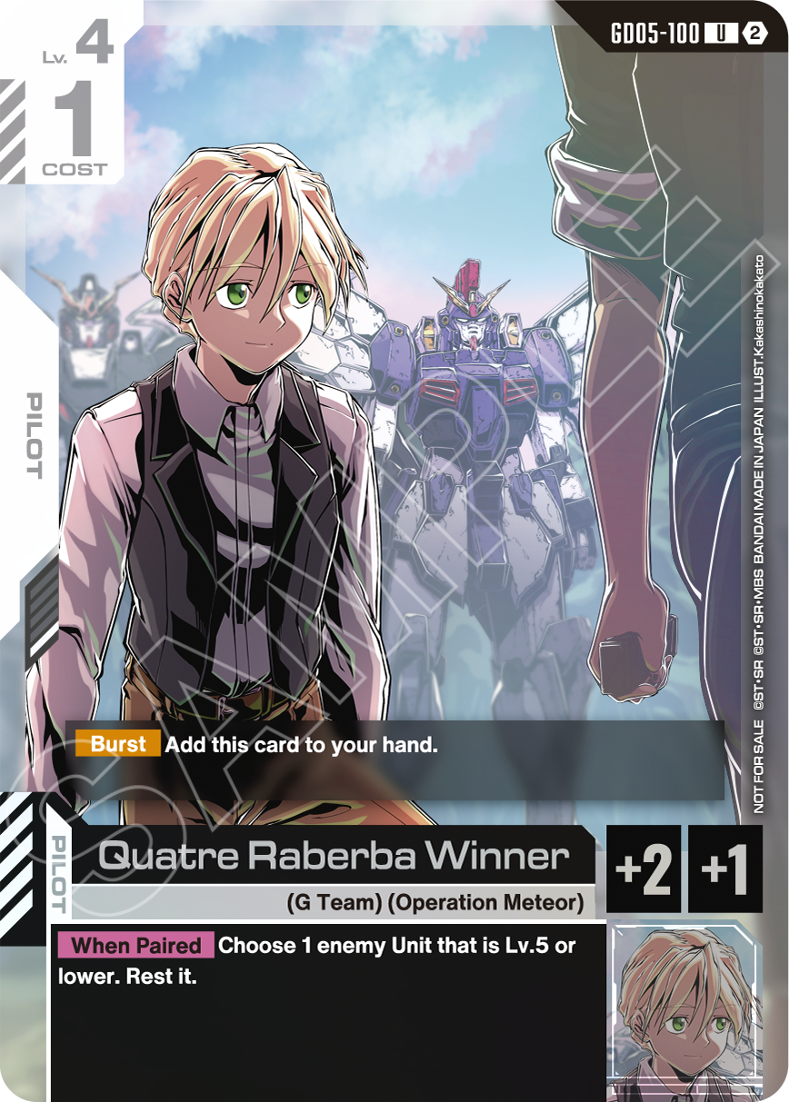 Quatre Raberba Winner GD05-100 [ Inglese ]