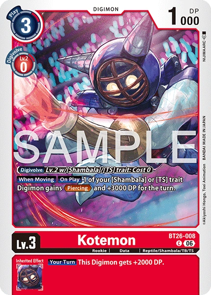 Kotemon BT26-008 [ Inglese ]