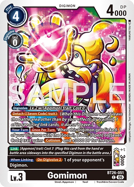 Gomimon BT26-051 [ Inglese ]