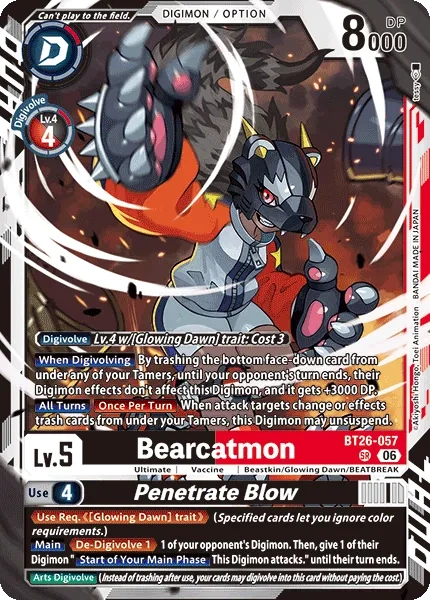 Bearcatmon /  / Penetrate Blow BT26-057