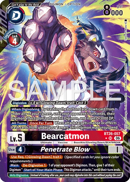 Bearcatmon /  / Penetrate Blow BT26-057 [ Inglese ]