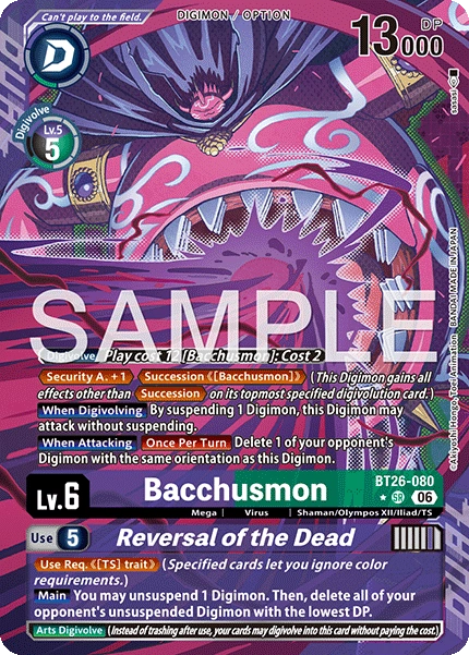 Bacchusmon /  / Reversal of the Dead BT26-080 [ Inglese ]