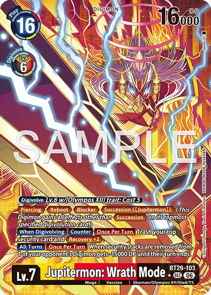 Jupitermon : Wrath Mode BT26-103 [ Inglese ]