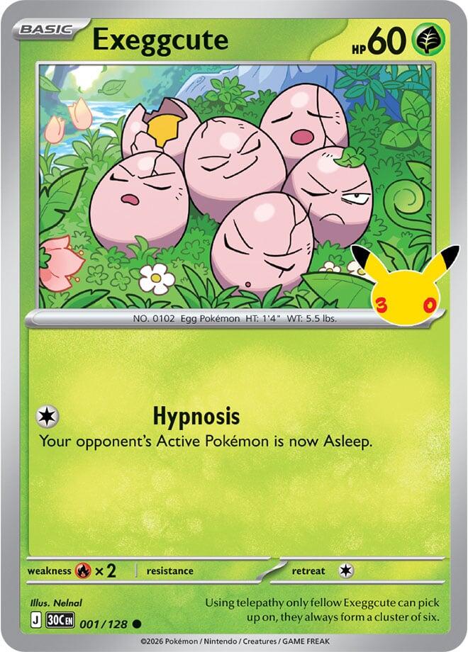 Exeggcute - 30° Anniversario 001/128 [ Italiano ]