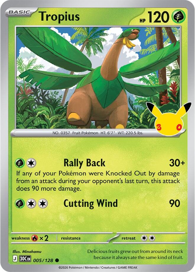 Tropius - 30° Anniversario 005/128 [ Italiano / Inglese ]