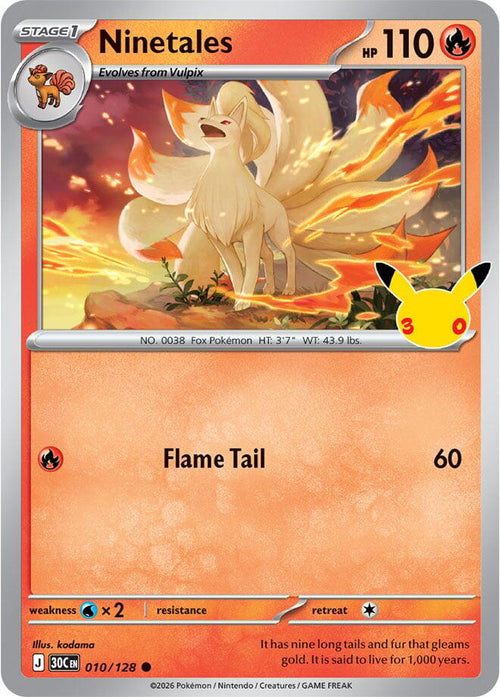 Ninetales - 30° Anniversario 010/128 [ Italiano ]