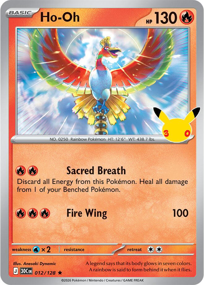 Ho-Oh - 30° Anniversario 012/128 [ Italiano / Inglese ]