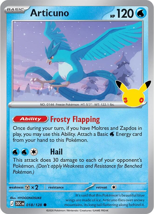 Articuno - 30° Anniversario 018/128 [ Italiano / Inglese ]