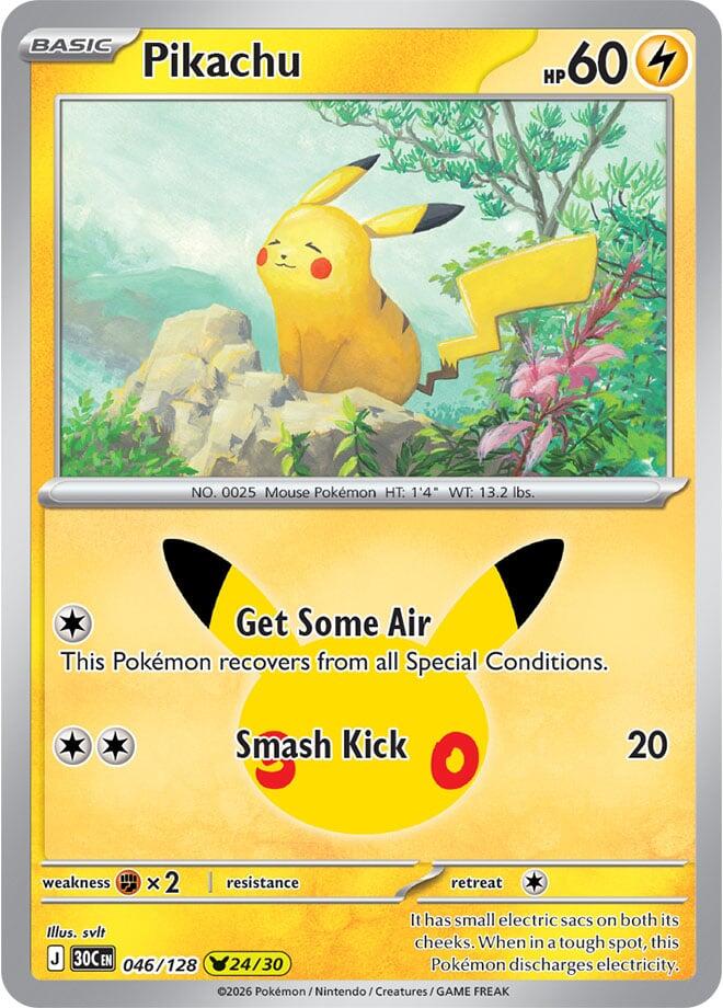 Pikachu - 30° Anniversario 046/128 [ Italiano / Inglese ]