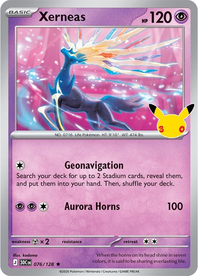 Xerneas - 30° Anniversario 076/128 [ Italiano / Inglese ]