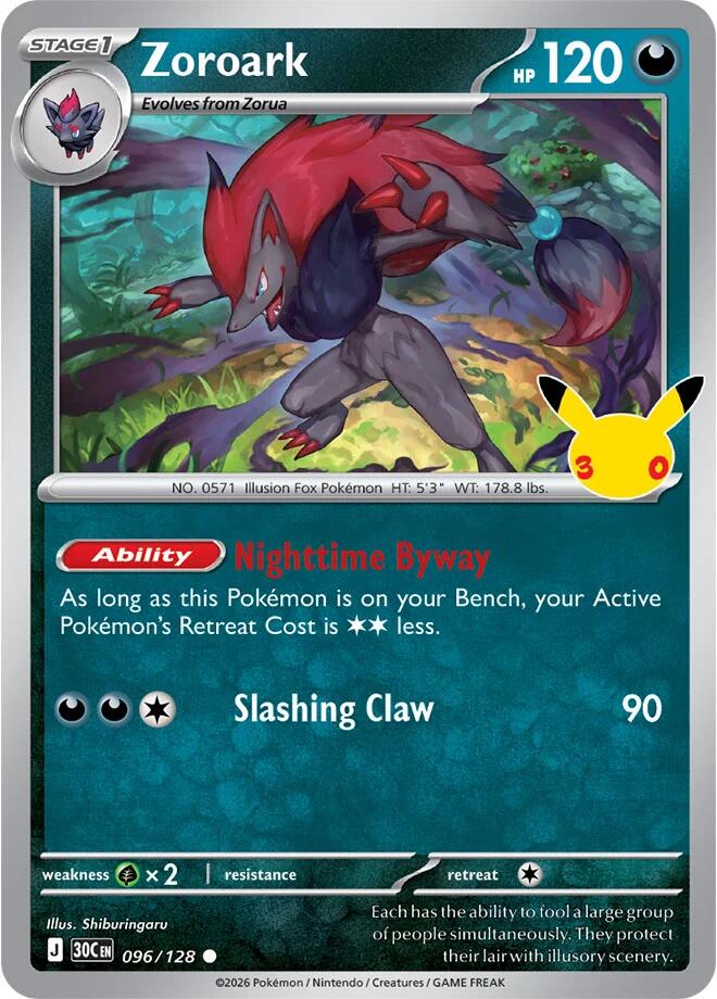 Zoroark - 30° Anniversario 096/128 [ Italiano / Inglese ]