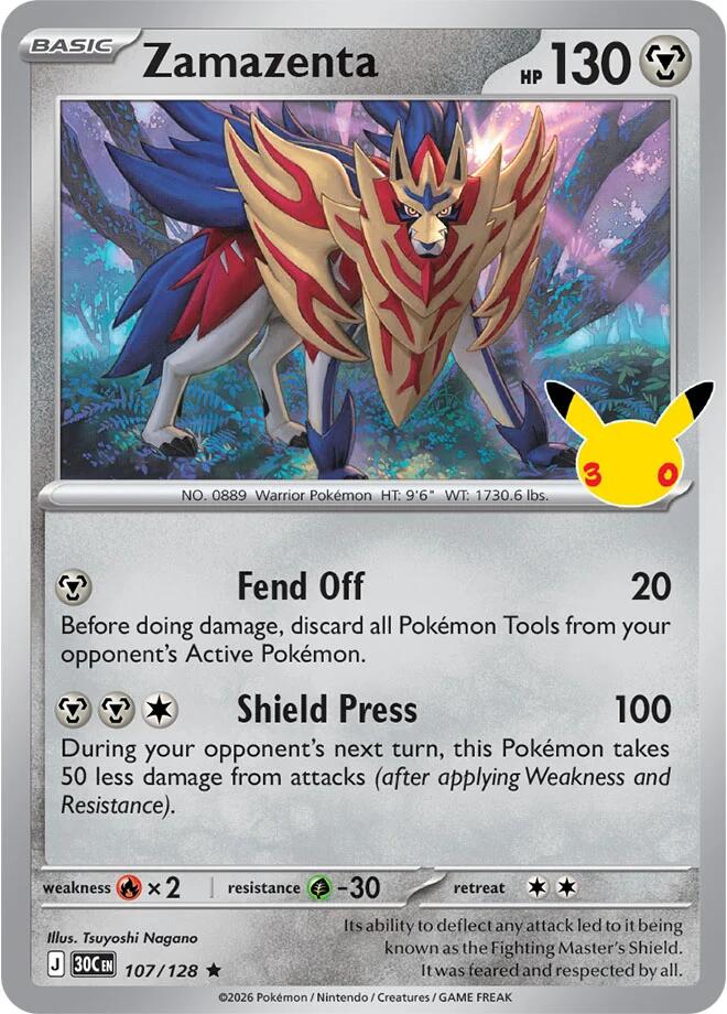 Zamazenta - 30° Anniversario 107/128 [ Italiano ]