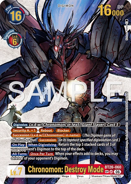 Chronomon : Destroy Mode BT26-060 [ Inglese ]