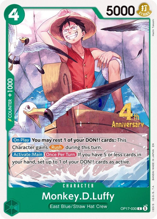 Monkey D Luffy OP17-030 [ Inglese / Giapponese ]