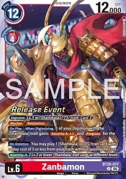 Zanbamon BT26-017