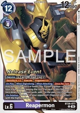 Reapermon BT26-077 [ Inglese ]