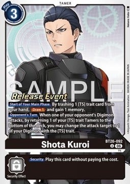 Shota Kuroi BT26-092 [ Inglese ]
