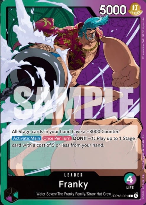 Franky OP18-021 [ Inglese / Giapponese ]