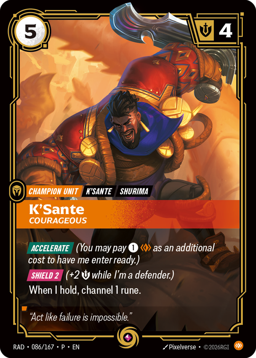 K'Sante - Courageous (Regionalchampionship) [ Inglese / Cinese Semplificato ]