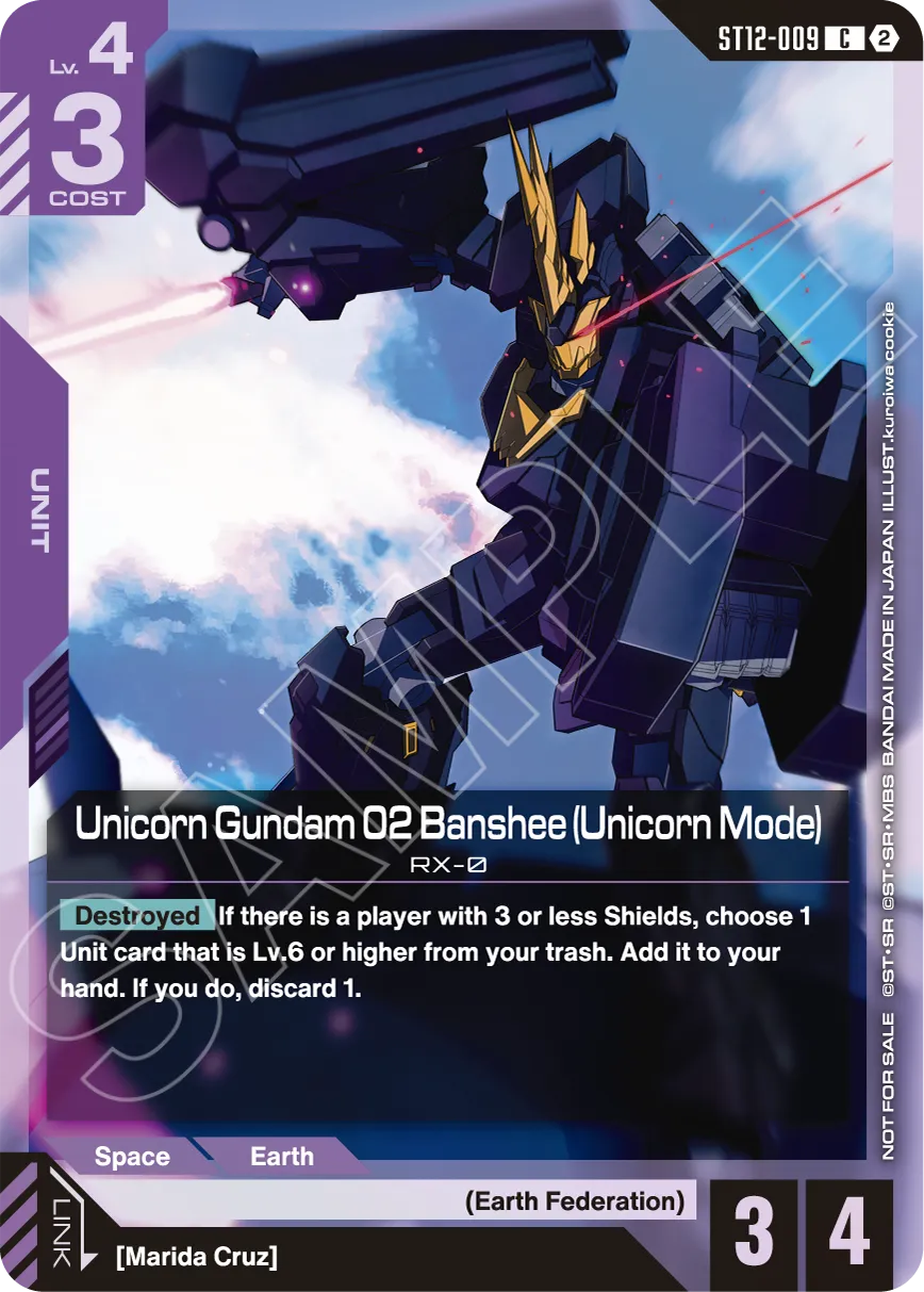 Unicorn Gundam 02 Banshee (GD 06 Releaseevent) ST12-009 [ Inglese ]