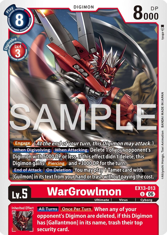 WarGrowlmon EX13-013 [ Inglese ]