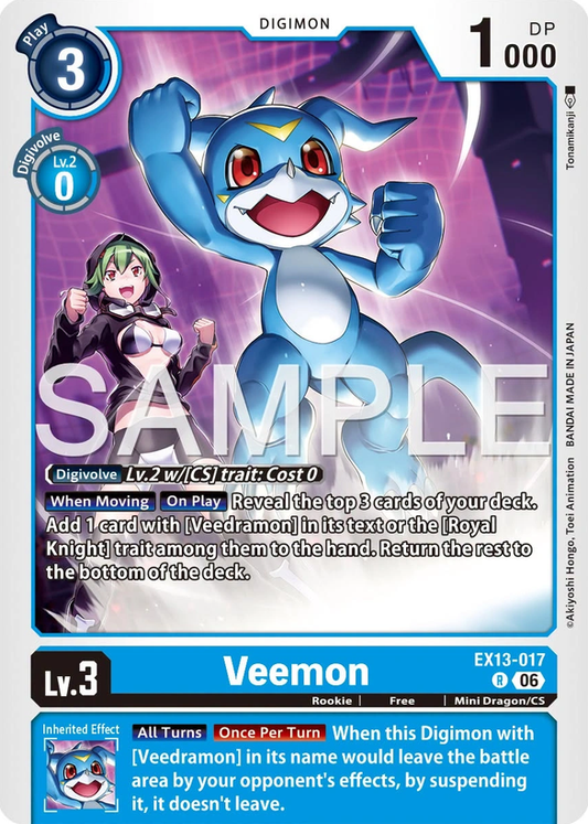 Veemon EX13-017 [ Inglese ]