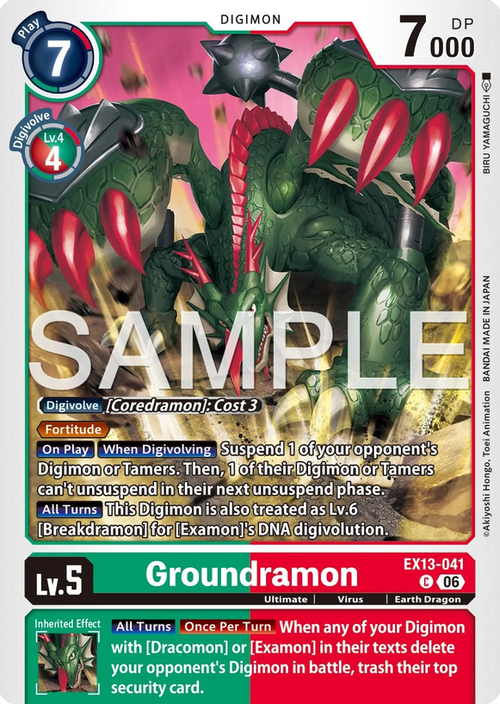 Groundramon EX13-041 [ Inglese ]