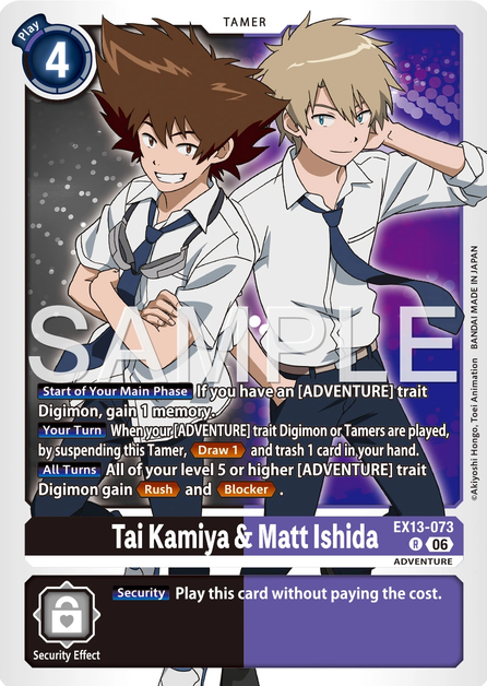 Tai Kamiya & Matt Ishida EX13-073 [ Inglese ]
