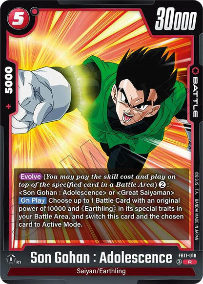 Son Gohan : Adolescence FB11-016 [ Inglese / Giapponese ]