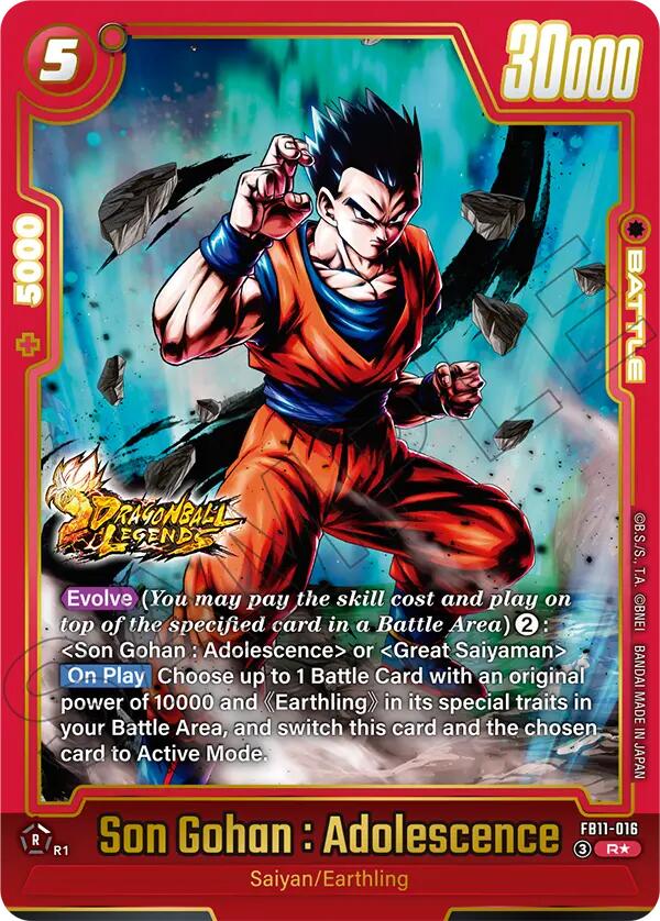Son Gohan : Adolescence FB11-016 [ Inglese / Giapponese ]
